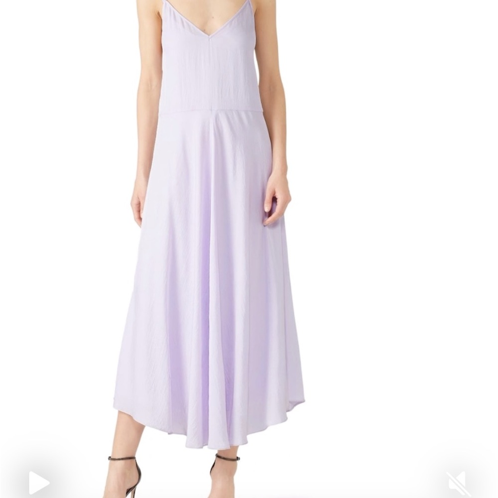 Lilac Spaghetti Strap Midi Sundress